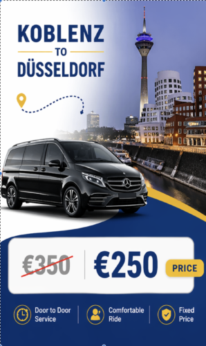 Flughafentransfer Koblenz nach Düsseldorf