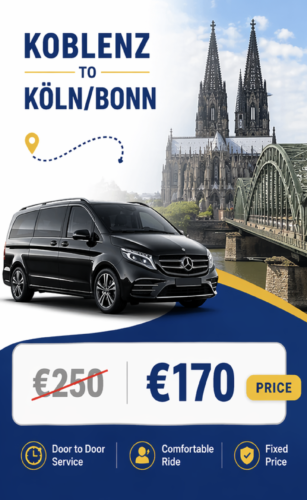 Flughafentransfer Koblenz nach Köln bonn